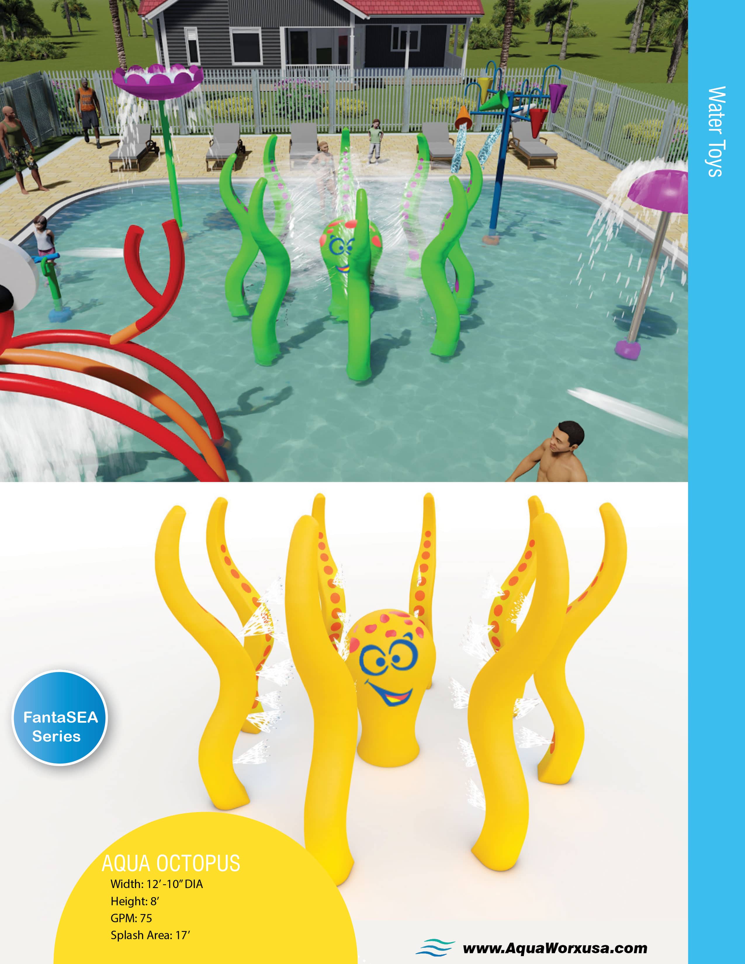 Lotus Splash Pad and Filtration Equipment AquaWorx